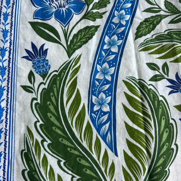 Farm Rio Chemise Dress Tropicance Floral Blue/Green NWT Large/Medium - Picture 6 of 8